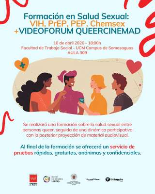 Formación en salud sexual: VIH, PREP, PED, Chemsex